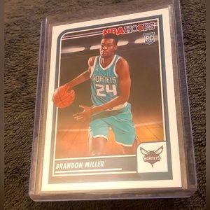 Brandon Miller 2023-24 Panini Hoops Basketball Rookie Card-Hornets RC